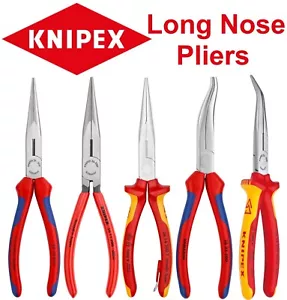 KNIPEX Long Nosed Pliers Cutters Grips Snips Combi Needle Nose Plier All Sizes - Picture 1 of 17