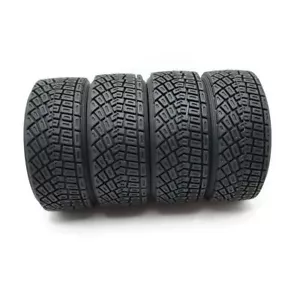 4Pcs 1/10 Soft Rubber Tires For RC Rally RC Off Road Car HSP HPI PP0189 Set - Picture 1 of 6
