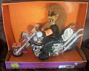14" Animated Singing Motorcycle Monster Werewolf Plays Bad Moon Rising Dan Dee - Picture 1 of 7