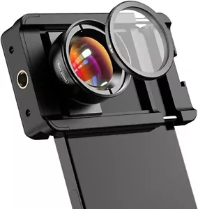 APEXEL Macro Lens for iPhone 14 pro 100mm Mobile Phone Lens Auto focus, Black - Picture 1 of 5