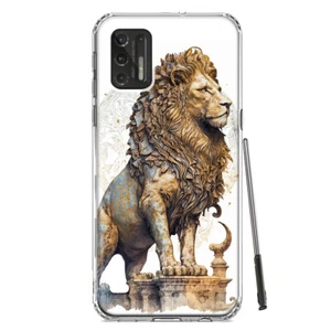 For Motorola Moto G Stylus 2021 Shockproof Ancient Lion Sculpture Case - Picture 1 of 3