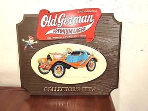 Vintage Old German Premium Lager Beer Sign Car Automobile 1912 Maxwell Roadster - Picture 1 of 4