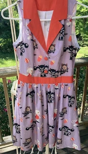 Sourpuss Circus Cats June Dress Size Small - Vintage A-line Sleeveless (Retired) - Picture 1 of 18