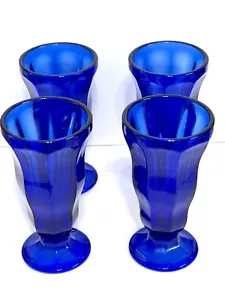 Anchor Hocking Parfait Gläser kobaltblau Fuß 4er Set Eis Desserts - Bild 1 von 14
