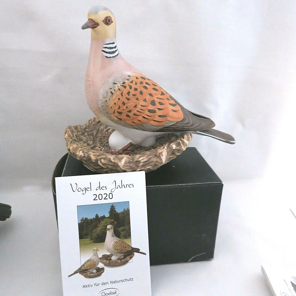 Goebel Engel Beschützt Kerze 28 Cm groß Bordeaux