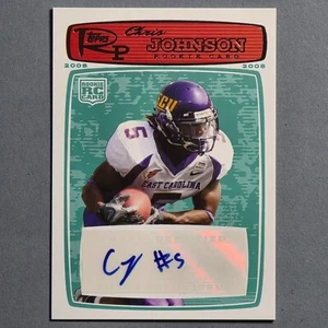 2008 Topps Rookie Progression Rookie Auto Red #d/999 Chris Johnson #207 Auto RC - Picture 1 of 1
