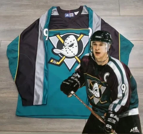 1997 VINTAGE MIGHTY DUCKS PAUL KARIYA JERSEY SIZE LARGE STARTER RARE CCM KOHO Cover