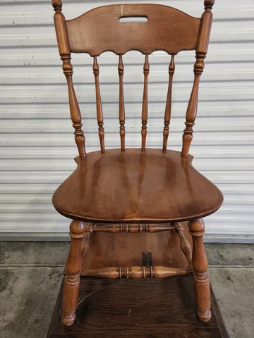 Ethan Allen Heirloom Maple or Birch Concord Dining Side/desk Chair  Solid Cover