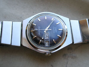  LARGE VINTAGE 1968 TIMEX  ELECTRIC  DYNABEAT, CHROME/SS, NEEDS HELP.