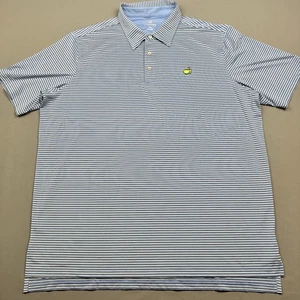 Polo Masters Tech para Hombres XXL 2XL Golf Performance Elastizado Azul Negro Blanco Rayas - Imagen 1 de 7