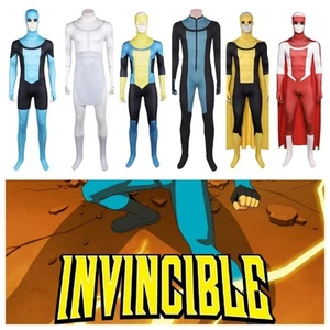 2025 Invincible 3 Mark Grayson Jumpsuit Cosplay Costume Mark Superhero Bodysuit - Picture 1 of 56