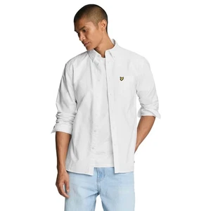 Lyle & Scott Hombre Oxford Cuello Botón Abajo Camisa de Manga Larga 31% OFF - Imagen 1 de 17