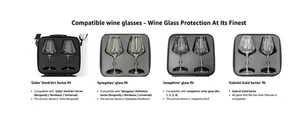 2pcs Wine Glass Carrying Case Holder Carrier – Durable Travel Case with EVA Foam - Picture 1 of 12