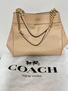 Bolso COACH beige en relieve - Imagen 1 de 9