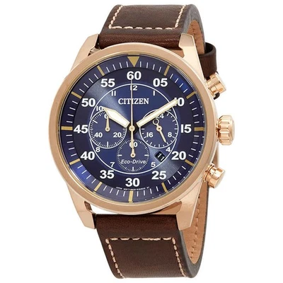 Reloj para hombre Citizen Avion cronógrafo Eco-Drive esfera azul CA4213-18L Foto 1 de 3