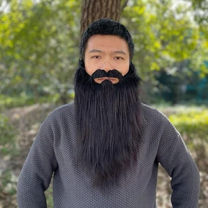 Christmas Fake Mustache Funny Fake Beard Halloween Decoration y Cospla K6N3 - Picture 1 of 17