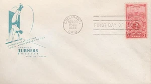 1948 First Day Cover - Scott# 979 - Am Turners Society - Farnam Cachet - Picture 1 of 1