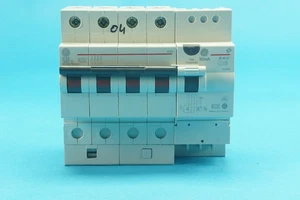 GE 607668 DOCA532/30 RCD 32A 30mA with 674672 G64C32 CB C32A 6 kA 4 poles - Picture 1 of 1