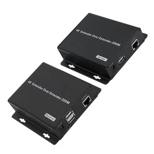 4K HD Extender Plug And Play 3840 X 2160 30HZ KVM HD Ethernet Extender For Mo CB - Afbeelding 1 van 30