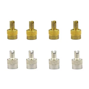 Air Tightness 8pcs Metal Valve Cap Key for Tire Valve Protection - Picture 1 of 12