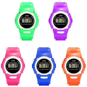 Kinderuhr Analog Digital Sport LED Elektronisch Wasserdicht Armbanduhr Junge Mädchen - Bild 1 von 19