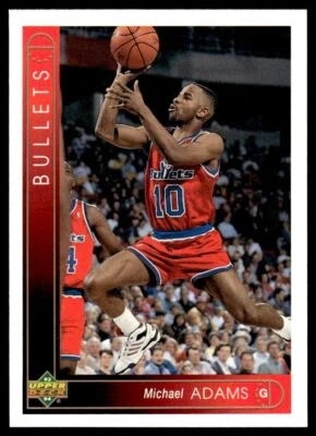 1993 Upper Deck #29 Michael Adams - Washington Bullets - Image 1 of 2