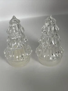 Shaker sale e pepe per albero di Natale in cristallo con tappi - Foto 1 di 6