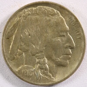 1913 Type 1 Buffalo Nickel - AU - Picture 1 of 2