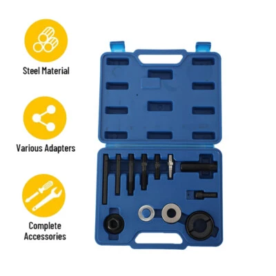 12Pcs Power Car Steering Wheel Rama Tool Kit Pulley Puller Remover Carbon Steel — 第 1/4 张图片
