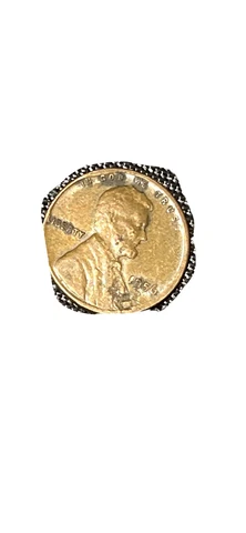 1956 D Wheat Penny One Cent Coin ERROR Cut On Reverse Cover