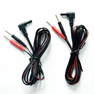 Electrode Lead Wires Jack 2.35mm Plug 2.0mm Replacement Cables for TENS 7000 - Picture 1 of 12