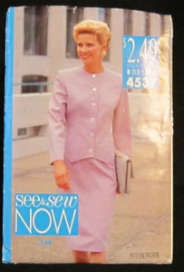Butterick See and Sew NOW Pattern 4537 size 12 14 16 Misses Petite Top & Skirt - Picture 1 of 3