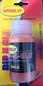 Spike It Dip-N-Glow Worm Dye Gamefish 2fl oz-Orange Garlic-NEW-SHIPS N 24 HOURS - Picture 1 of 3