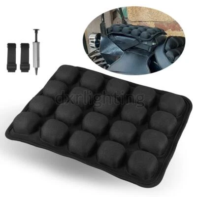 Motorcycle 3D Seat Cushion Pad Fillable Comfortable Pressure Relief Shock Proof - Image 1 of 4