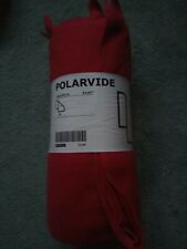 IKEA Polarvide Red Fleece Throw Blanket Rug 130 X 170 Cm new D