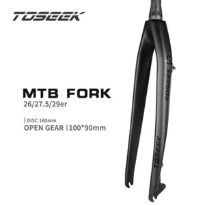 Travel Bicycle Hard Fork Disc Brake Fork 26 /27.5/29Inch Suspension Carbon Fiber - Picture 1 of 15