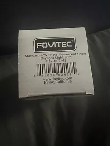 Fovitec Studio Pro Standard 45w Photo Fluorescent Spiral Light Bulb 4 Lot New - Picture 1 of 1