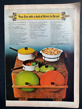 Print Ad Wear Ever Alcoa Cookware 12"x9"  1969Recipe Cherry Cobbler