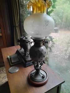 Hinks Öllampe, Phönix Zinn..um 1886-7 - Bild 1 von 9