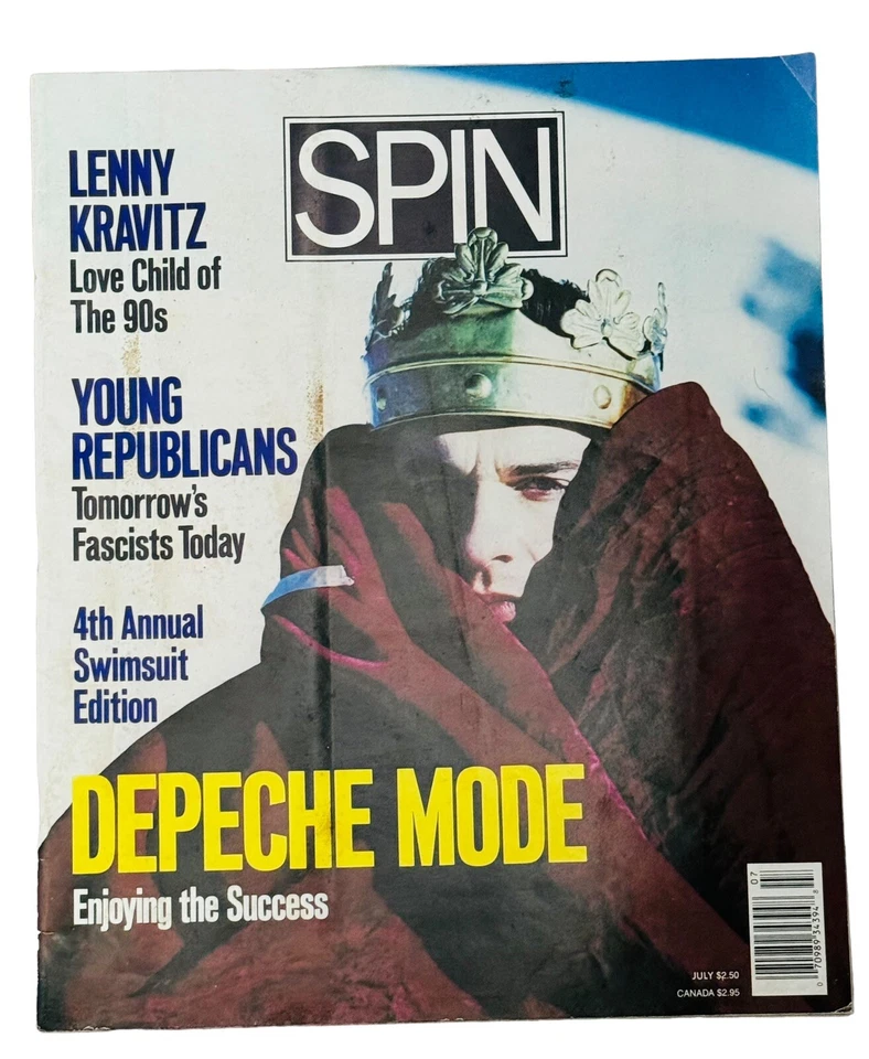 Spin Magazine "4th Annual Swimsuit Edition" July 1990 Depeche Mode Lenny Kravitz - Image 1 of 4