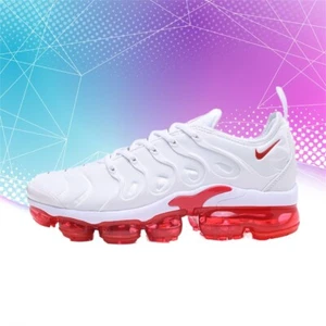 Size 7 - Nike Air VaporMax Plus White University Red - Picture 1 of 6