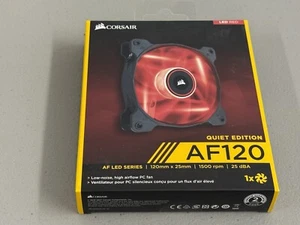 Corsair Air Series AF120 LED Red Quiet Edition High Airflow 120mm Fan - Afbeelding 1 van 3