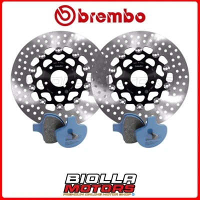 KIT PASTIGLIE + DISCHI BREMBO HARLEY DAVIDSON XLCH SPORTSTER 1000 1984 ANTERIORE Foto 1 de 4