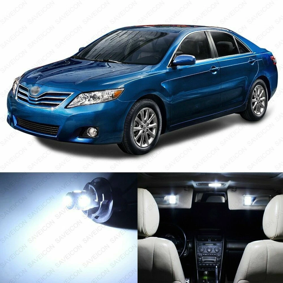 Kit interior premium LED de alta potencia solo Super blanco Fit Toyota Camry 2007-2011 Foto 1 de 4