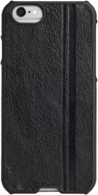 Agent18 Inlay Racing Stripe Case for iPhone 6/6S - Black Vegan Leather - Image 1 of 4