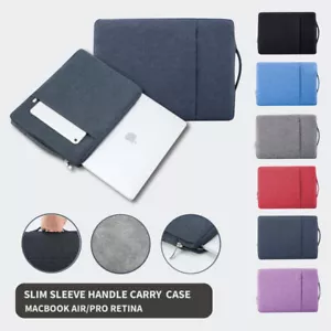 Slim Laptop Sleeve Handle Bag Carry Case 13" Inch for MacBook Air Pro Retina - Picture 1 of 18