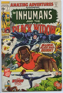 AMAZING ADVENTURES #7 - 8.0, OW-W - Inhumans - Black Widow - Adams - Picture 1 of 2