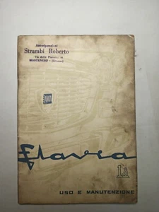 LANCIA FLAVIA 1.8 - Manuale Uso e Manutenzione - Ed. 4/1964 Originale - Foto 1 di 10