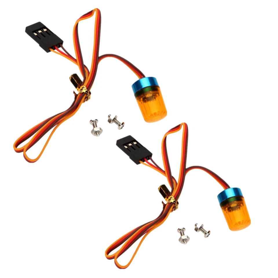 Universal RC Rotierendes LED Polizei Blinklicht für RC Auto Crawler Gelb - Bild 1 von 4