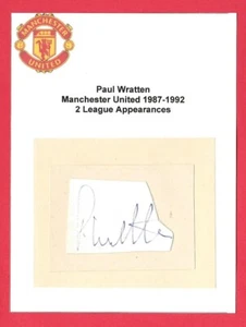 PAUL WRATTEN MANCHESTER UTD 1987-1992 EX HARTLEPOOL UNITED ORIGINAL AUTOGRAPH - Picture 1 of 2